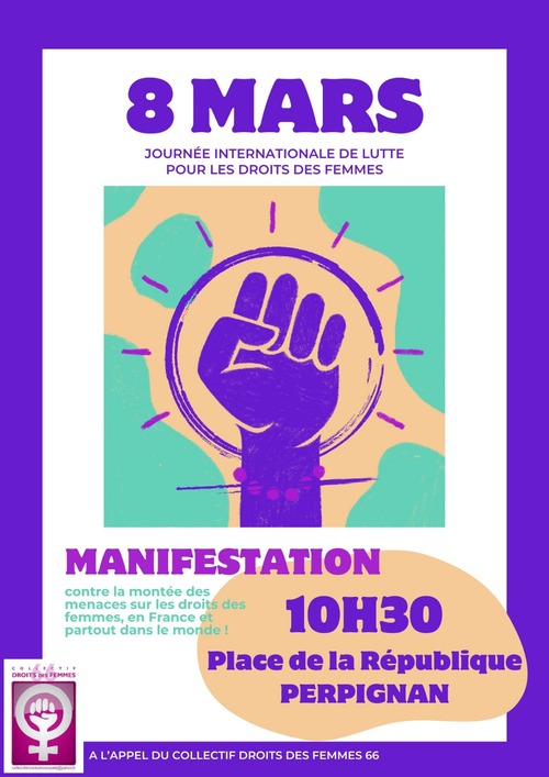 Poing levé pour la défense des droits des femmes