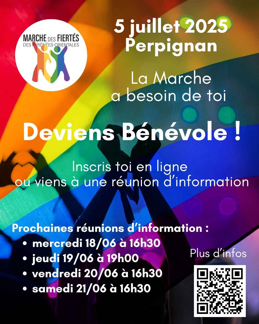 drapeau lgbt avec mains qui font des coeurs